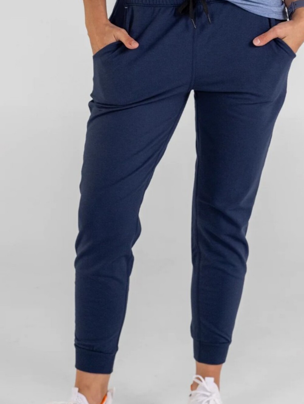 EDDIE BAUER Jogger Sweatpants Vintage Soft Navy Blue XL Classic New